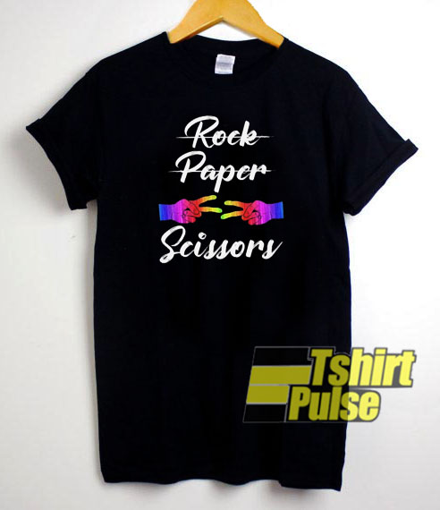 Rock Paper Scissors Pride t-shirt for men and women tshirt