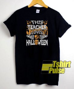 This Teacher Loves Halloween t-shirt for men and women tshirt