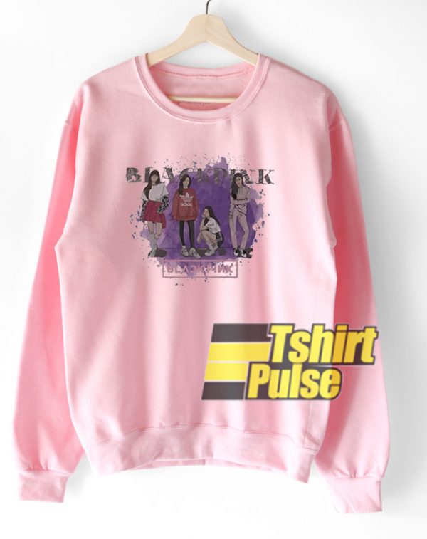 Black Pink Graphic sweatshirt