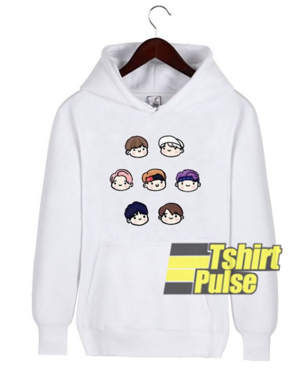 Cute BTS Members hooded sweatshirt clothing unisex hoodie
