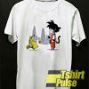 Ghoku Playing With Pikachu t-shirt for men and women tshirt