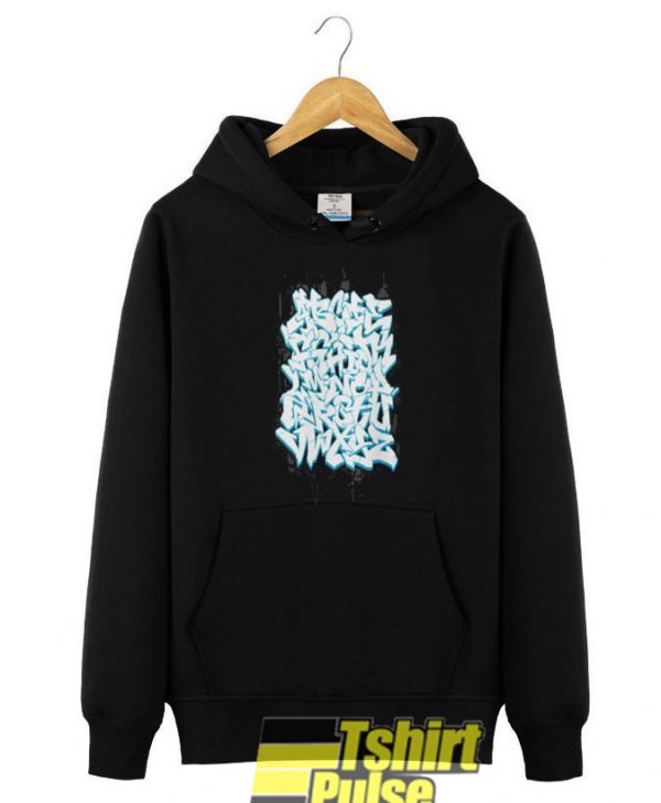 Graffiti Alphabet hooded sweatshirt clothing unisex hoodie