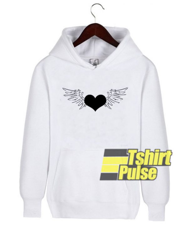 Heart With Wings hooded sweatshirt clothing unisex hoodie