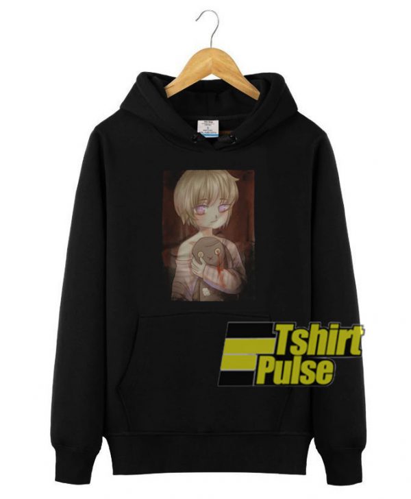 Horror Anime Girl With The Doll hooded sweatshirt clothing unisex hoodie