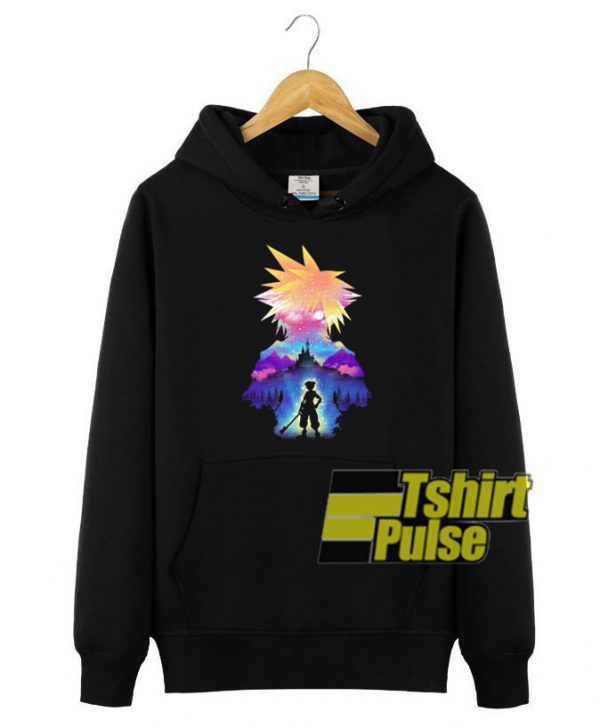 Midnight Sora Kingdom Hearts 3 hooded sweatshirt clothing unisex hoodie
