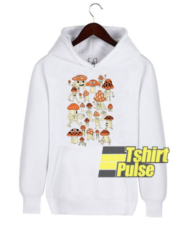 Mushrooms hooded sweatshirt clothing unisex hoodie
