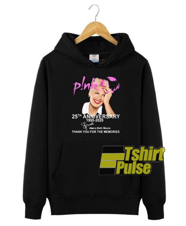 Pink 25th Anniversary 1995-2020 hooded sweatshirt clothing unisex hoodie