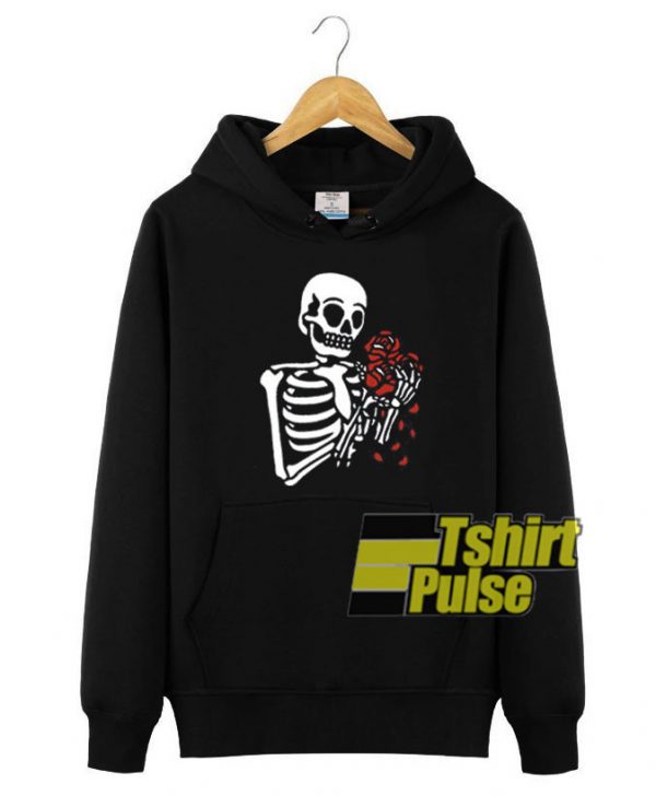 Skeleton With Roses hooded sweatshirt clothing unisex hoodie