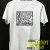 Van Gogh Starry Night Outline t-shirt for men and women tshirt