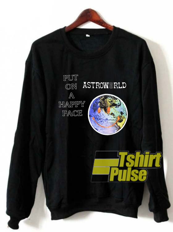 Astroworld Happy Face World sweatshirt