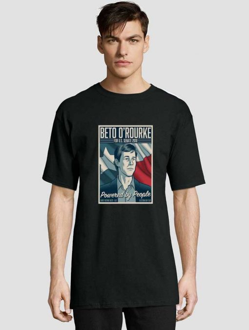Beto O'Rourke Powered By People Poster t-shirt for men and women tshirt