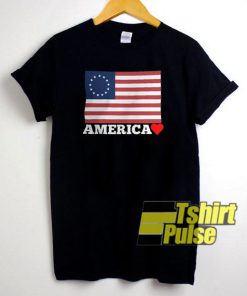 Betsy Ross Flag America Love t-shirt for men and women tshirt