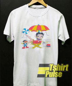 Betty Boop In The Beach t-shirt for men and women tshirt
