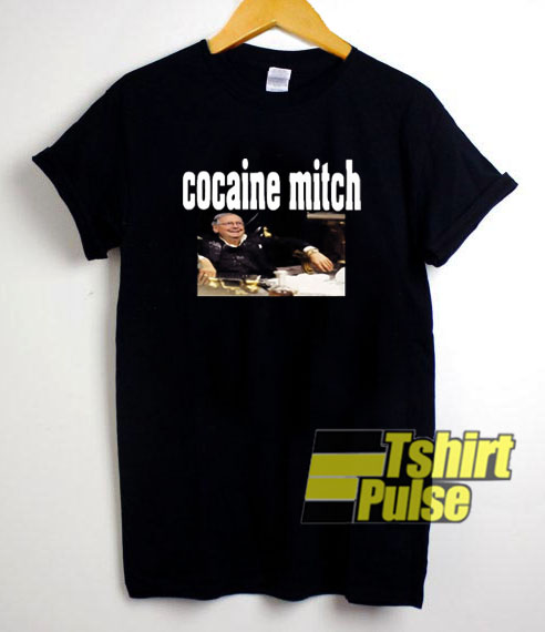 Cocaine Mitch Black t-shirt for men and women tshirt