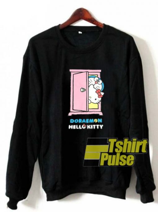 Doraemon X Hello Kitty Anime sweatshirt