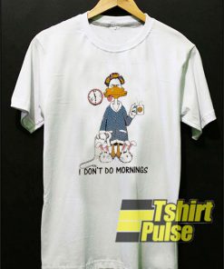 I Don't Do Mornings Coffee Duck t-shirt