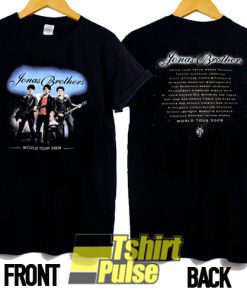 Jonas Brothers 2009 Tour t-shirt for men and women tshirt