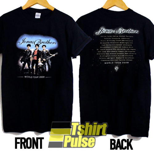 Jonas Brothers 2009 Tour t-shirt for men and women tshirt