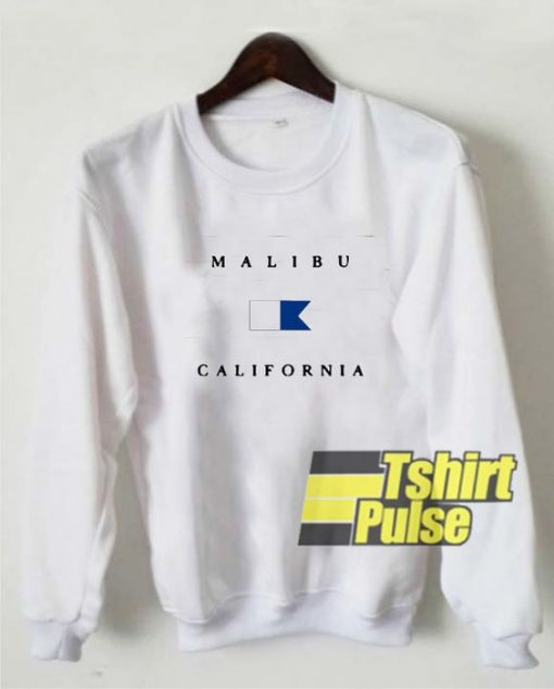 Malibu California Alpha Dive Flag sweatshirt