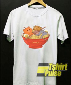 Ramen Noodles And Cats t-shirt for men and women tshirt