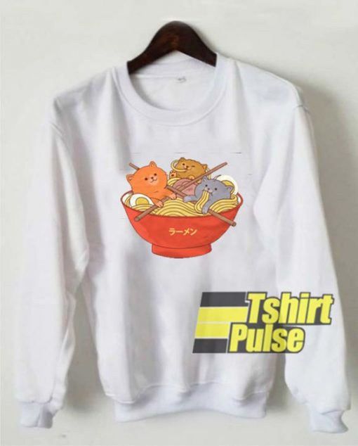 Ramen Noodles And Cats sweatshirt