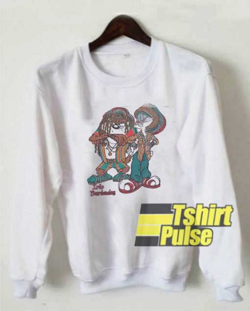 Rasta Taz and Bugs Bunny sweatshirt