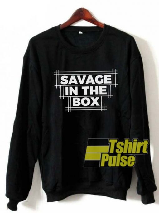 Savages In The Box Black sweatshirt