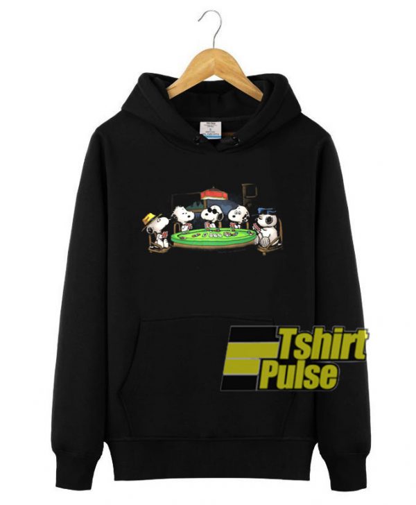 Snoopy’s Poker Game hooded sweatshirt clothing unisex hoodie