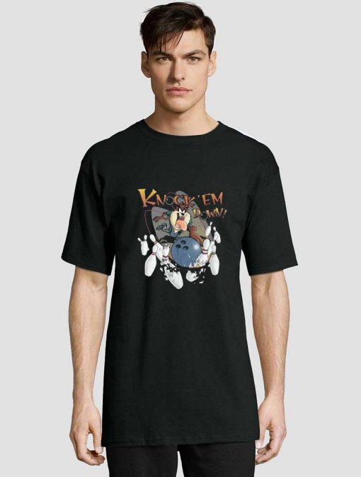 Tasmanian Devil Bowling t-shirt for men and women tshirt