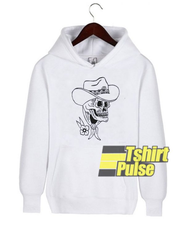 The Outlaw Skull Traditional hooded sweatshirt clothing unisex hoodie