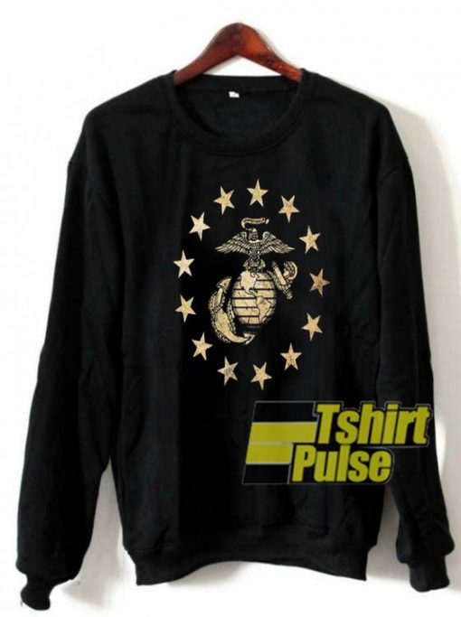 US Marine Betsy Ross Flag sweatshirt