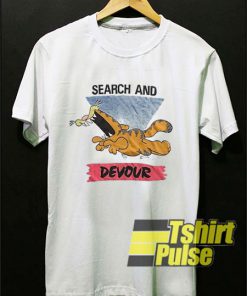 Vintage Garfield Search n Devour t-shirt for men and women tshirt