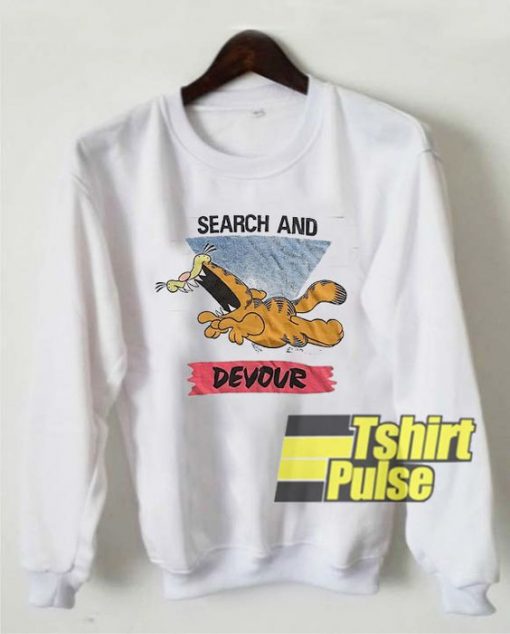 Vintage Garfield Search n Devour sweatshirt