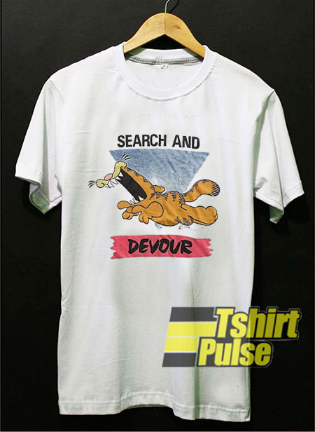 Vintage Garfield Search n Devour t-shirt for men and women tshirt