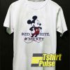 Vintage Red White n Mickey t-shirt for men and women tshirt