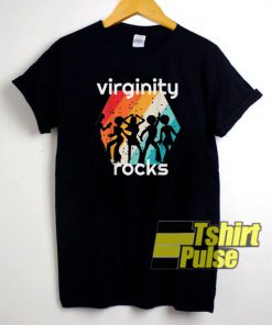 Vintage Retro Virginity Rocks t-shirt for men and women tshirt