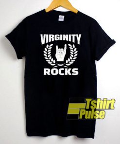 Virginity Rocks Hand Sign t-shirt for men and women tshirt
