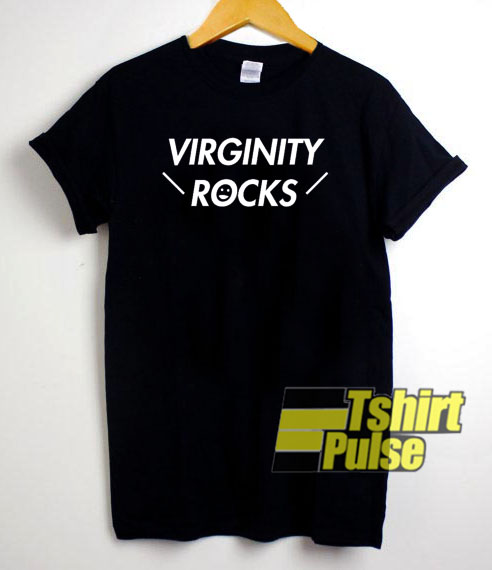 Virginity Rocks Smiley t-shirt for men and women tshirt