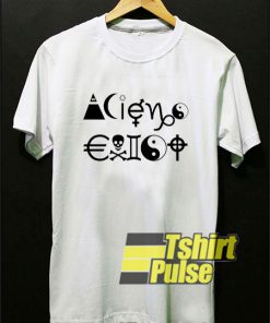 Aliens Exist Font Art t-shirt for men and women tshirt