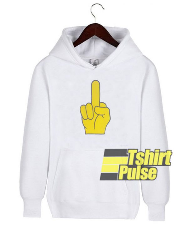 Cartoon Finger Flipping Bird hooded sweatshirt clothing unisex hoodie