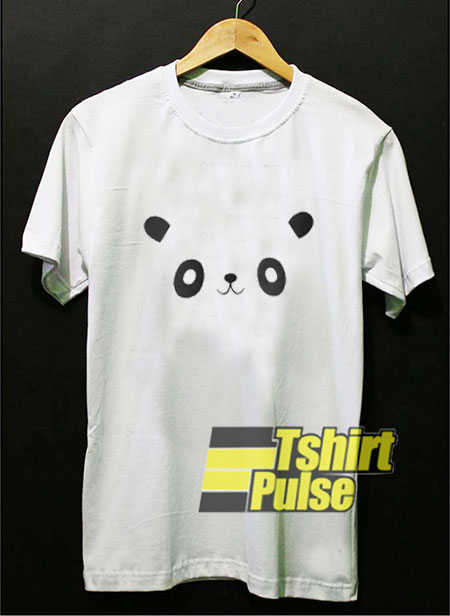 Cute Face Panda t-shirt for men and women tshirt