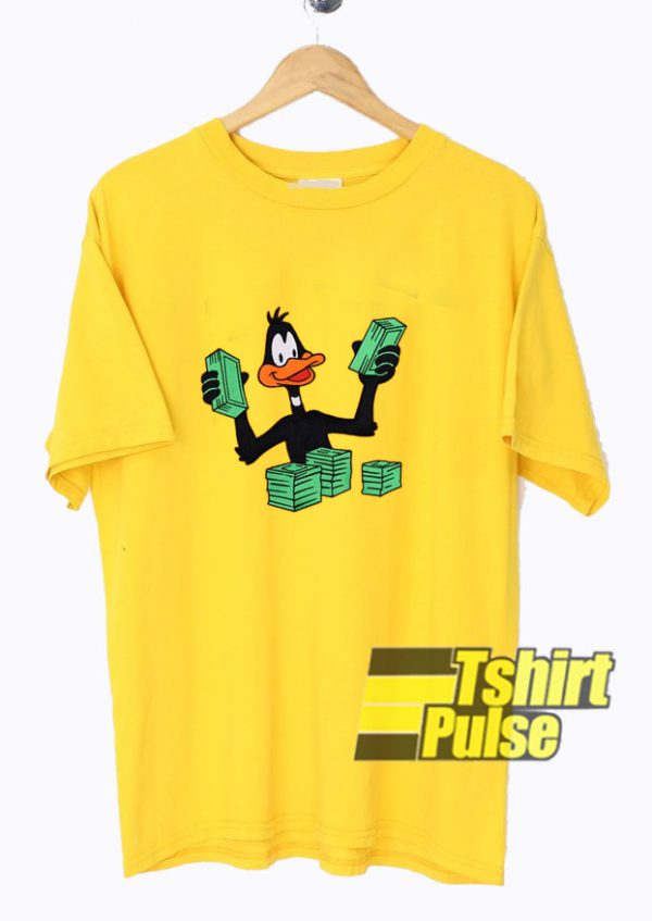 Daffy Duck Stacking Money t-shirt for men and women tshirt
