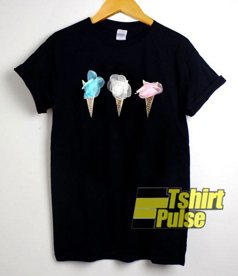 Flower Ice Cream t-shirt for men and women tshirt
