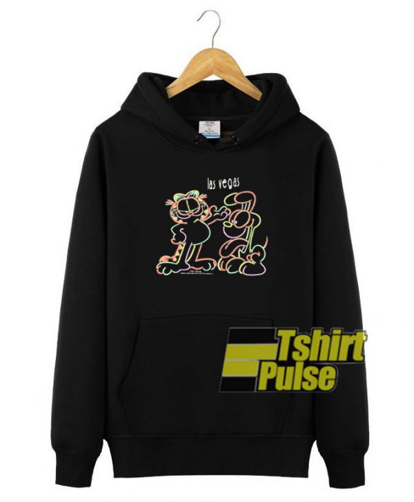 Garfield and Odie Las Vegas hooded sweatshirt clothing unisex hoodie
