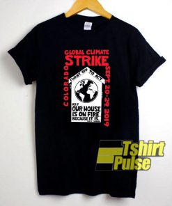 Global Climate Strike t-shirt for men and women tshirt