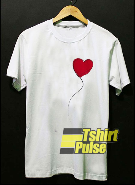 Heart Balloon Print t-shirt for men and women tshirt