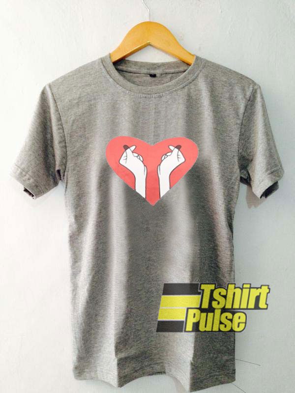 Heart Finger With Love t-shirt for men and women tshirt