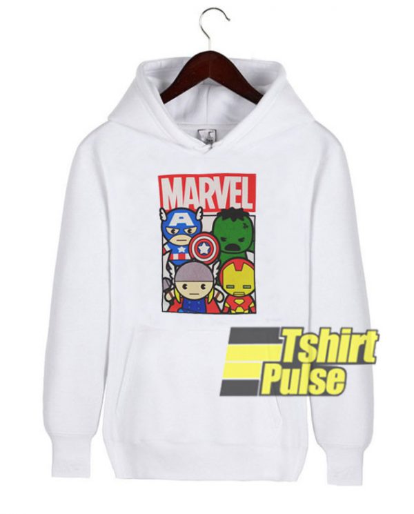 Kawaii Marvel Avengers hooded sweatshirt clothing unisex hoodie