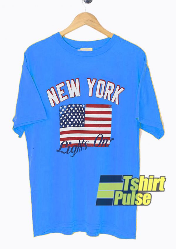 New York Light On t-shirt for men and women tshirt