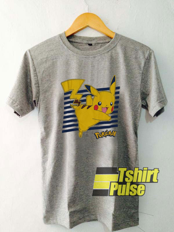 Pikachu Stripe t-shirt for men and women tshirt
